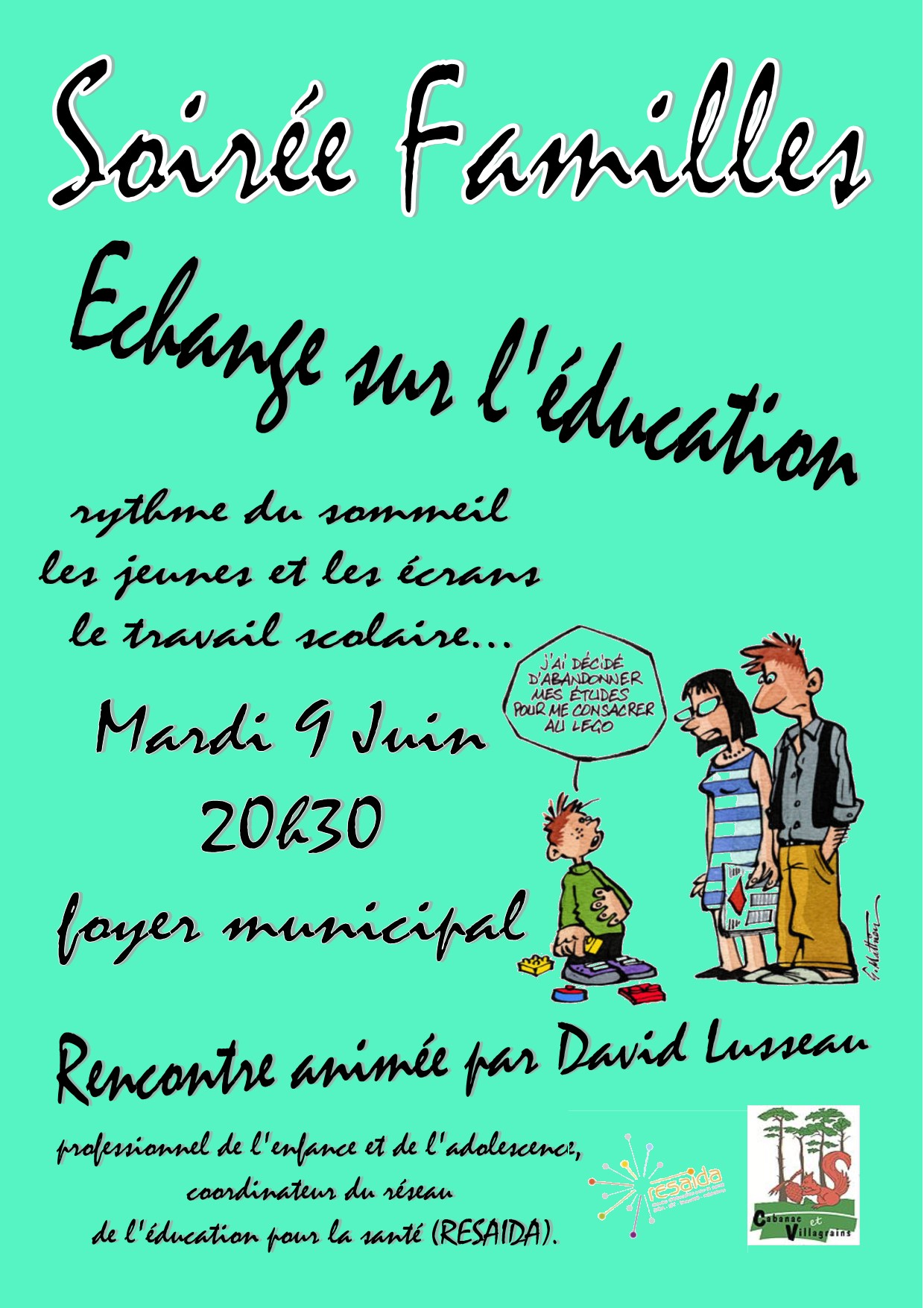 affiche soirée famille 9 juin 2015