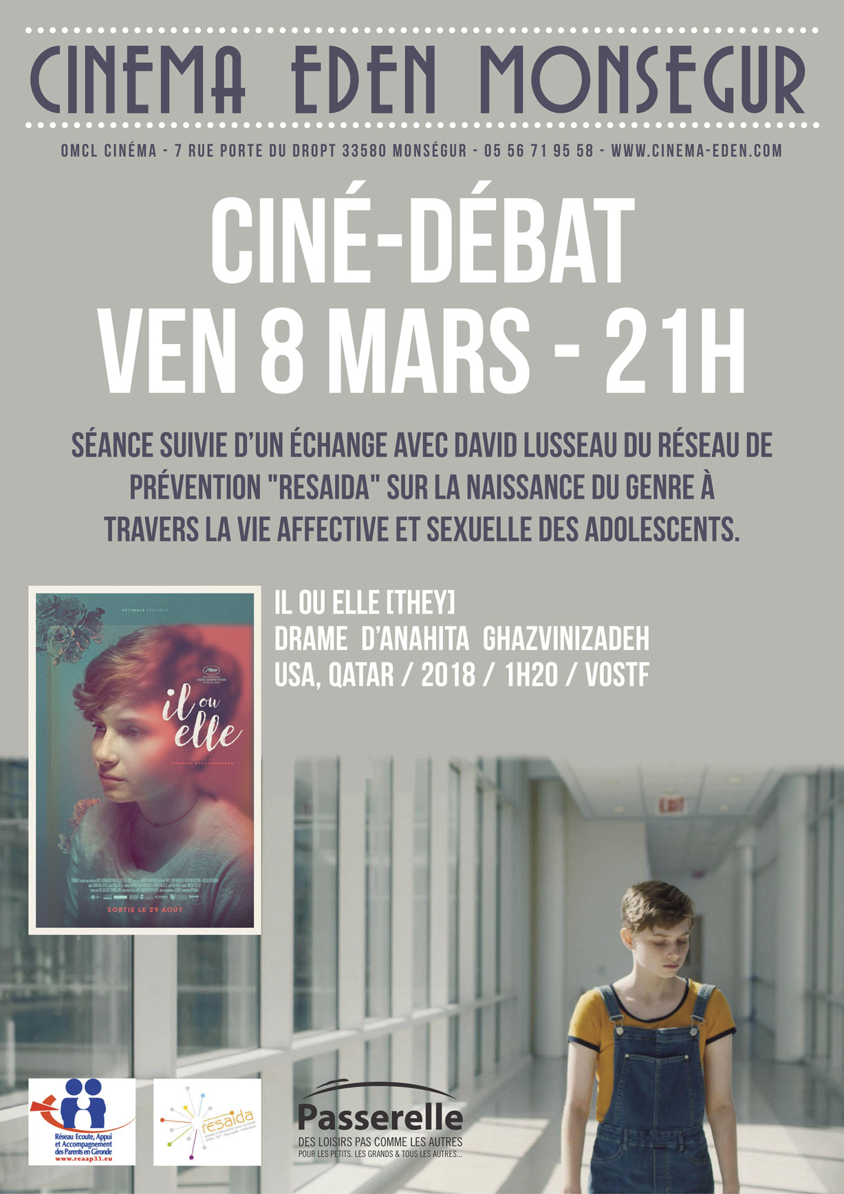 Affiche Ciné-Débat -Il ou Elle-