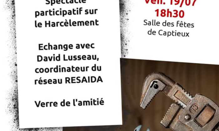 Affiche Théâtre-Forum 19 juillet 2019 - Captieux